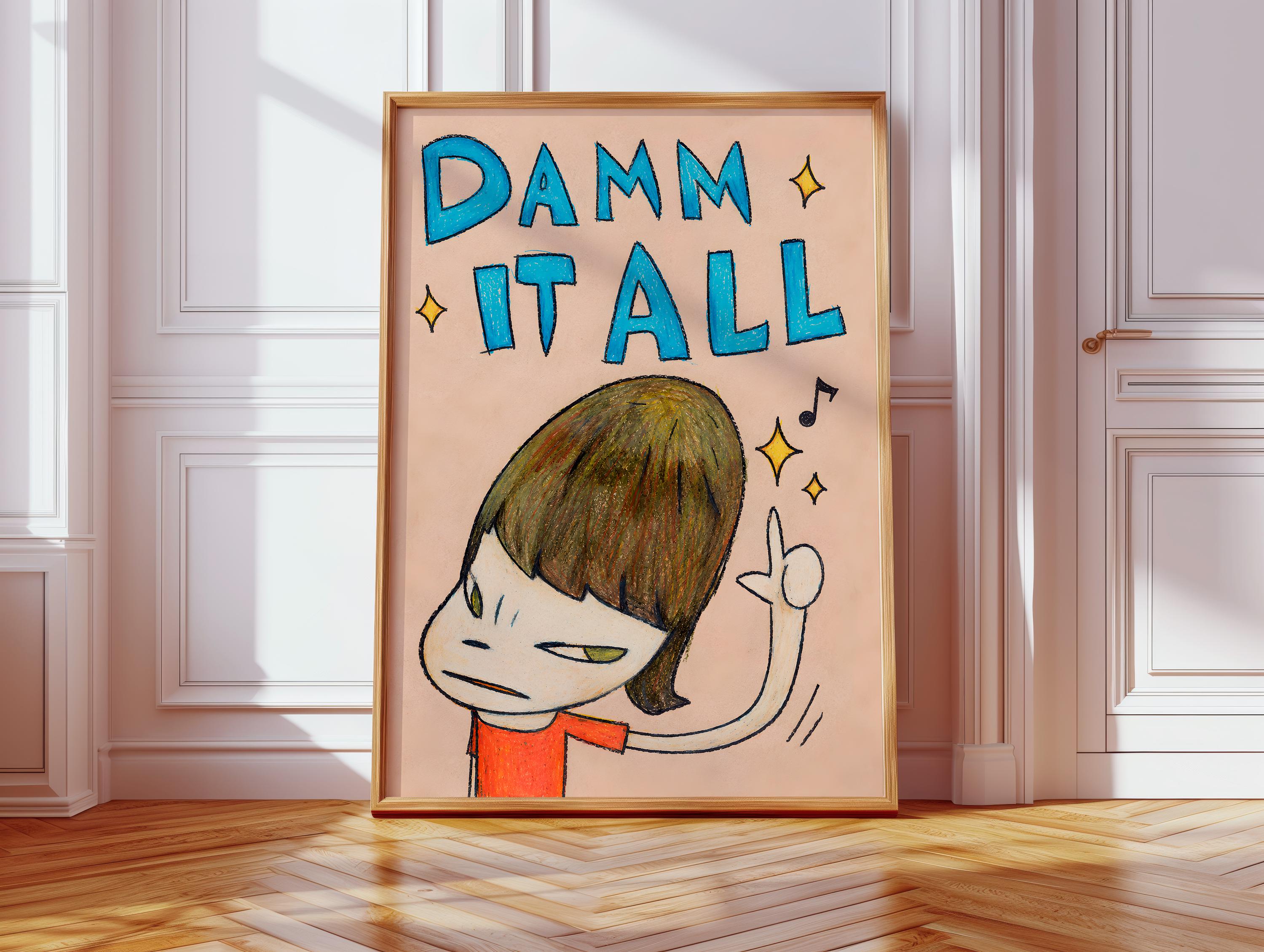 Yoshitomo Nara Damn It All - Etsy