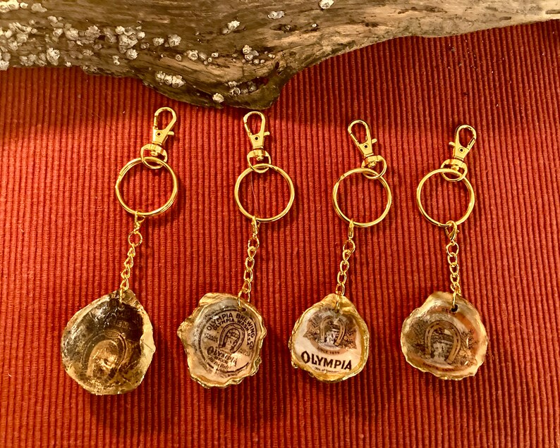 Olympia Beer Oyster Shell Keychain image 5