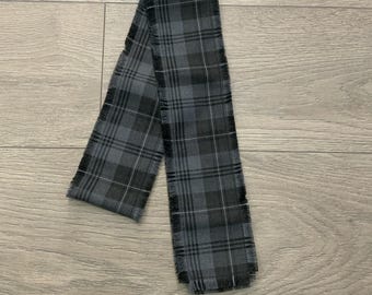 Grey Granite Tartan Handfasting Tie