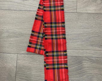 Cravate faite main en tartan Royal Stewart