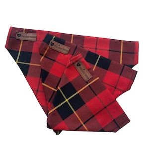 Wallace Tartan Pet Bandana, Dog, Cat