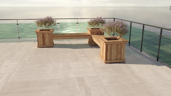 L shaped Planter Bench Construction Plans DIY Plans Imperial and Metric Dimensions A3 PDF Digital File Etsy UK