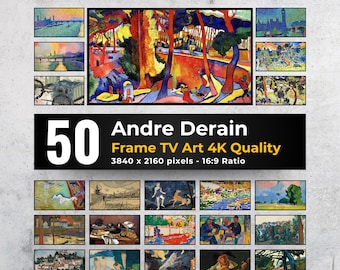Arte fauvista de André Derain: 50 obras maestras para Samsung Frame TV (descarga digital)