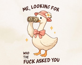 Yo, buscando a quién carajo te preguntó, diseño de sublimación PNG sarcástico y divertido