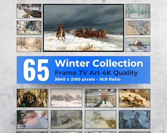 Arte invernal para Samsung Frame TV: 65 obras maestras (descarga digital)