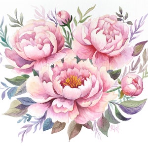 Custom Bridal Bouquet Painting  Bride Gift Wedding Gift Wedding Bouquet Watercolor Flowers Portrait From Photo Personalized