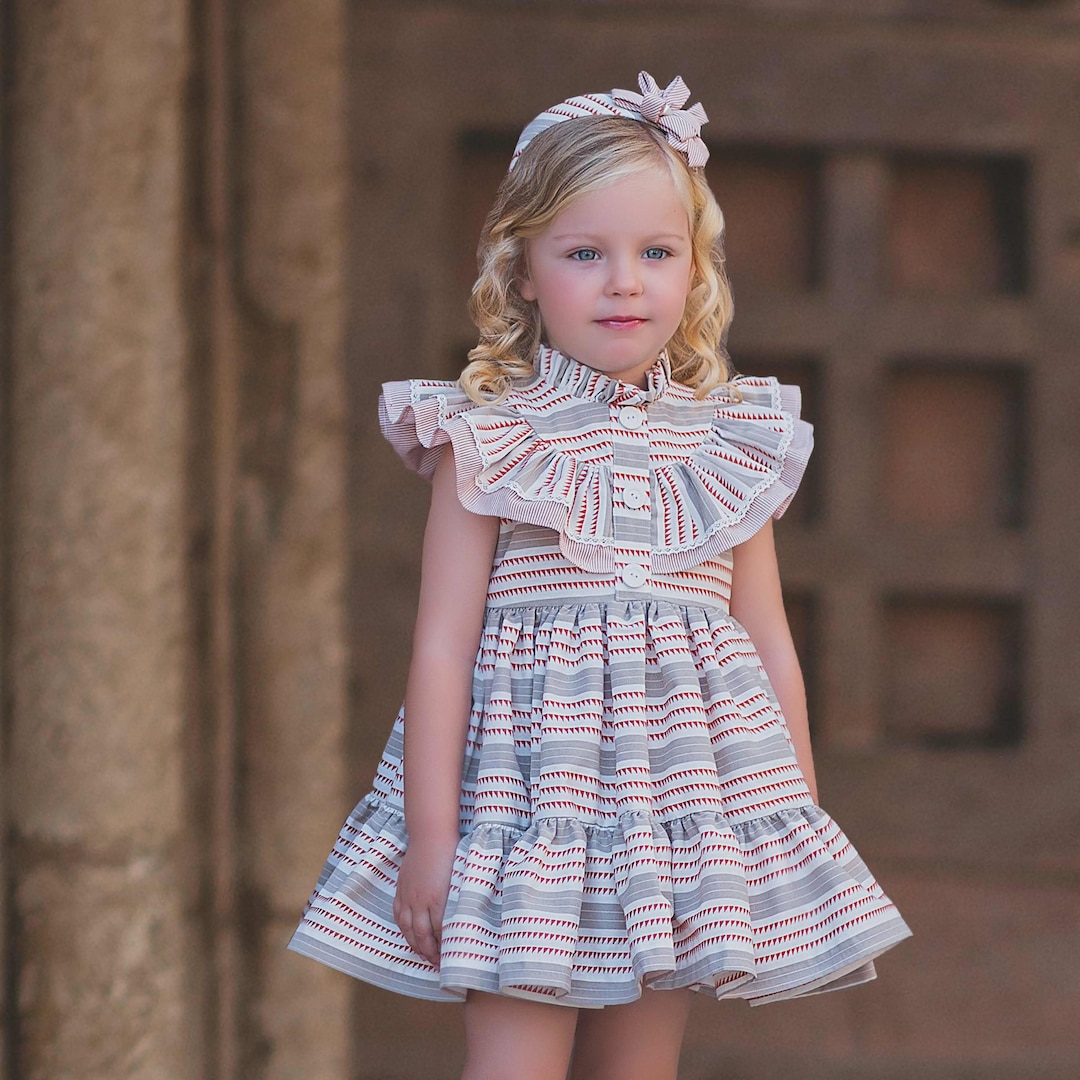 Spanish Ruffles Handmade Spanish Ruffle Dress: Vintage-inspired Pastel Outfit - Etsy