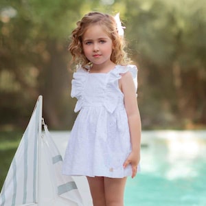 cotton eyelet communion dress Cotton Eyelet First Communion Dress