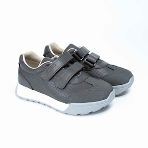 Kids Leather Orthopedic Sneakers: Arch Support, Velcro Strap