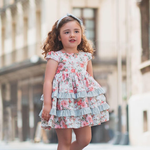 frill cotton dress RUFFLE COTTON DRESS ISE, hand made - MOMO NEW YORK