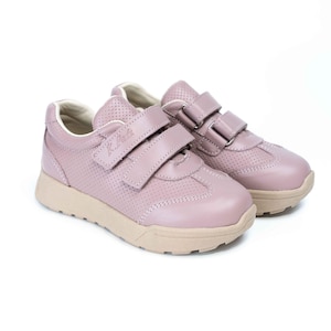 Kids Leather Orthopedic Sneakers: Arch Support, Velcro Straps