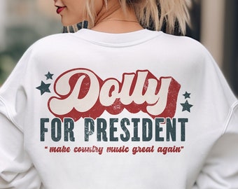 Dolly für Präsidenten-Designdatei, Retro Sublimation (SVG, PNG)