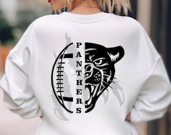 Panther Fußball SVG, T-Shirt Design, Cricut Cut Files