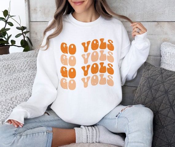 Retro Go Vols Groovy Png, Tennessee Png, Go Vols Png, Football Png, Vintage Groovy Go Vols Football Png Sublimation Shirt Design. Png & Jpeg