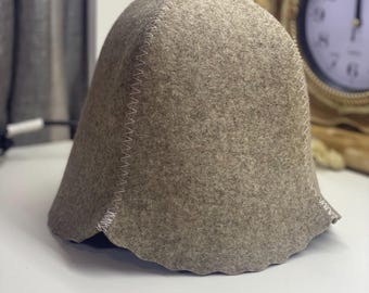 100% wool Sauna Hat Russian Banya Wool Hat Шапка для сауни банная шапка