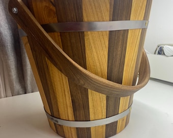 sauna bucket 12 L wooden Sauna bucket, wooden,