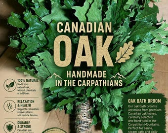12 Canadian Oak Sauna Bath Brooms 2026 New Season Handmade Eco Carpathian