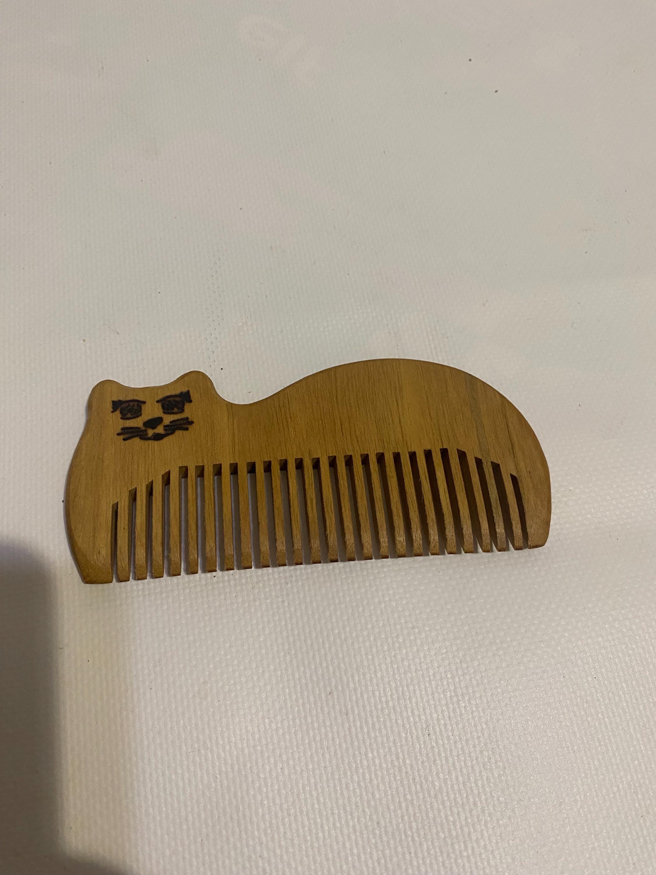 4 Wooden Hair Combs /wood Oak - Etsy