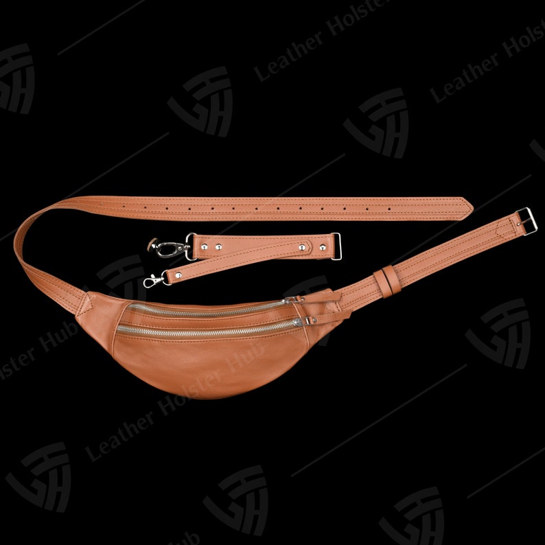 Photographer's Leather Fanny Pack with D-screw, Festival Bag, Small Cross Body Bag Mother's day Gift Anniversary Gift Christmas Gift For Her zdjęcie 4
