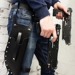 Westar-35 Mandalorian Blaster-hölster från Star Wars Vänsterbens- och högerbens-hölster Vapenhölster