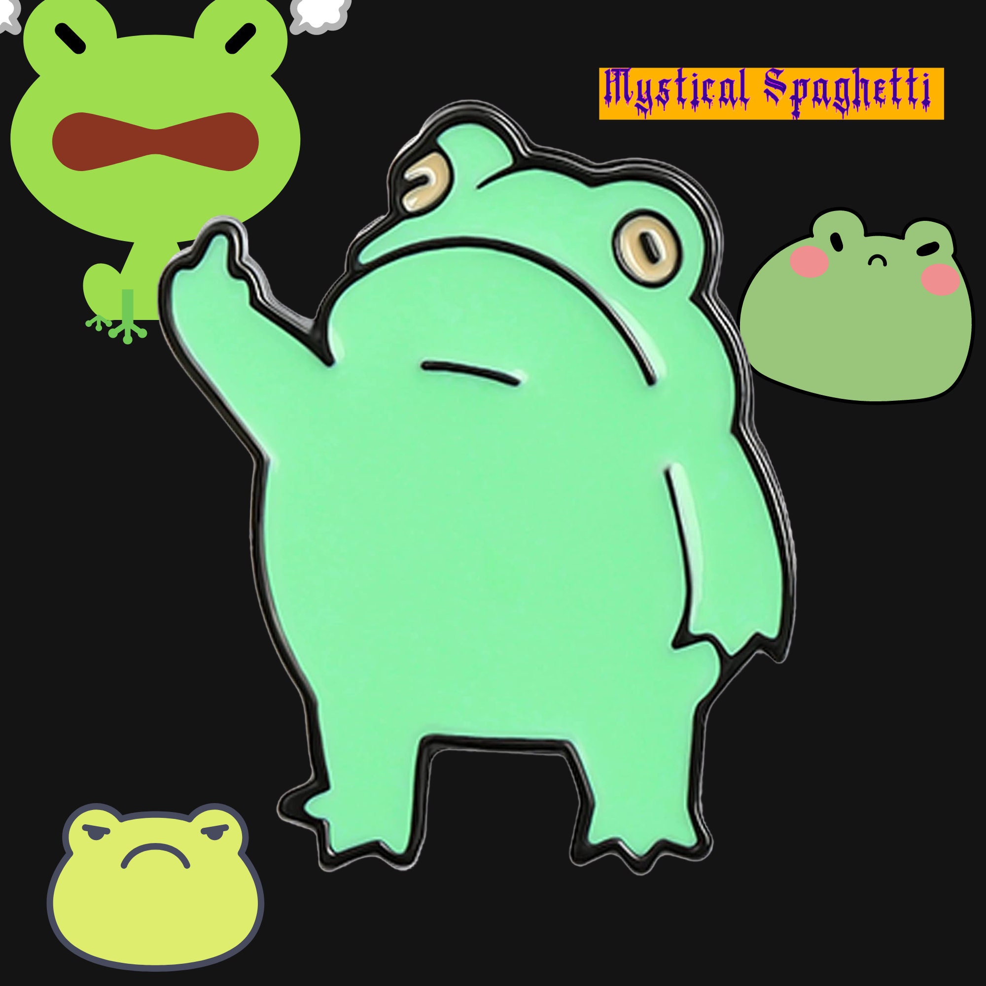 Frog Pin, Clothing Pin Middle Finger Pin, Frog Around and Find Out Pin Etsy