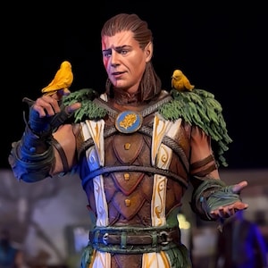 Halsin Baldur&#39;s Gate 3 Statue: Hand-Painted Druid Resin Figurine