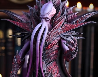 Emperor Baldur's Gate 3 Figure Fanart, Baldur’s Gate 3 Inspired Collectible Statue, Mindflayer Illithid Miniature, Magic Emperor Gift