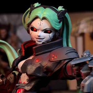 Cyberpunk Rebecca Figure | Anime Resin Statue | Painted & Unpainted Cyberpunk Figurine | Collectible Cyberpunk Girl Model