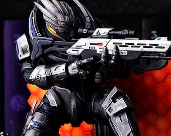 Video Game Collectible, Collectible Handmade Art, Garrus Figurines, Turian Officer, Garrus Vakarian Mass Effect Figure, Collector’s Statue