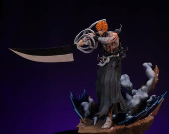 Ichigo 1:6 Scale Resin Statue, Anime Figure for Collectors, Hand Painted Resin Figure, Anime Statue, Manga Collectible Model, Birthday Gift