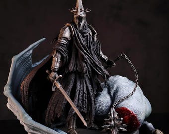 Witch-king of Angmar, Hand Painted High Quality Resin, Gothic Resin Figurine, Dark Lord Gaming Decor, Dark Fantasy Armored Warrior Statue