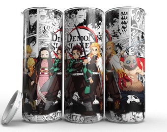 Straight anime sublimation design, Anime 20 oz skinny tumbler, manga sublimation design, Anime 300 dpi png, Anime download, ready print