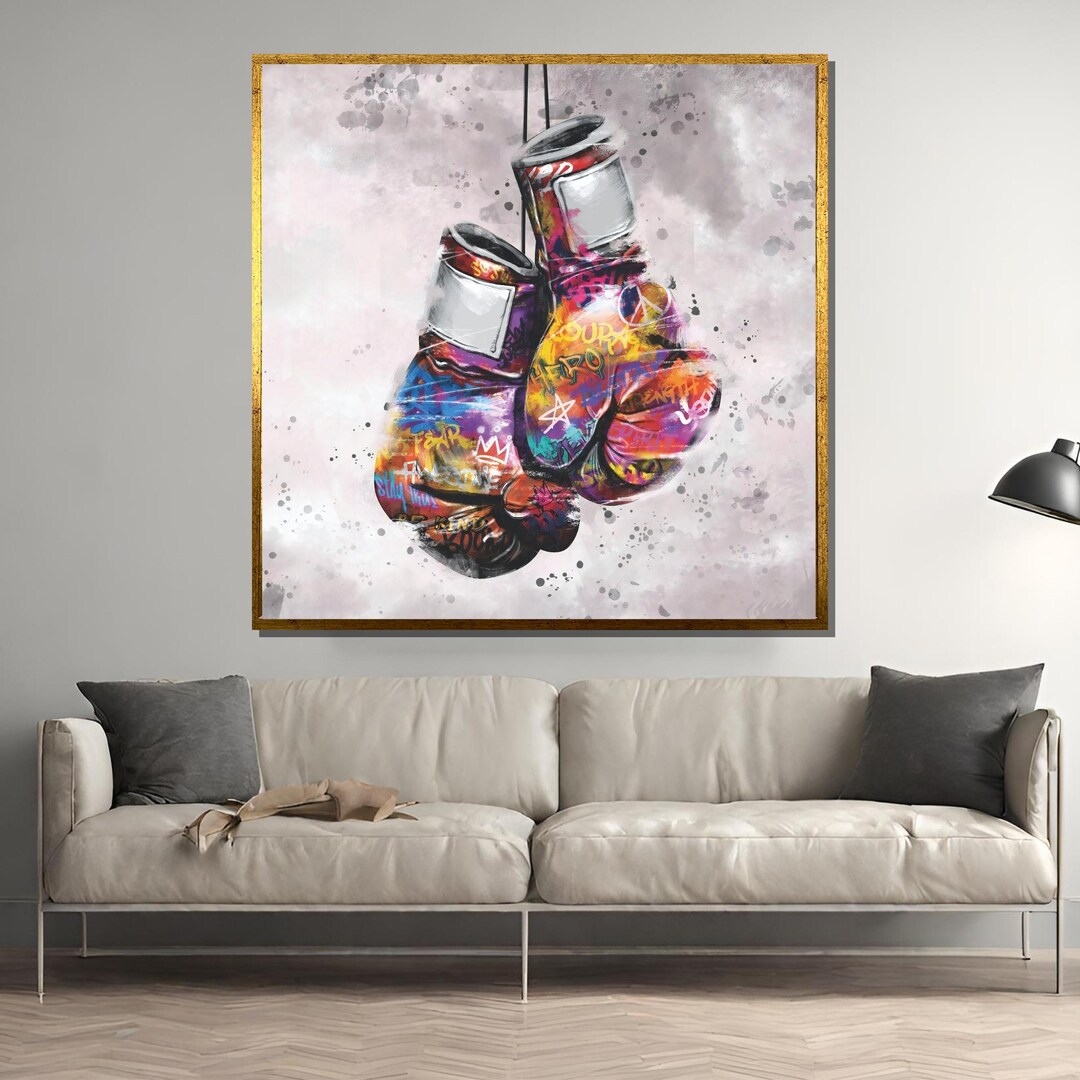 Abstract Psychedelic Graffiti Boxing Gloves