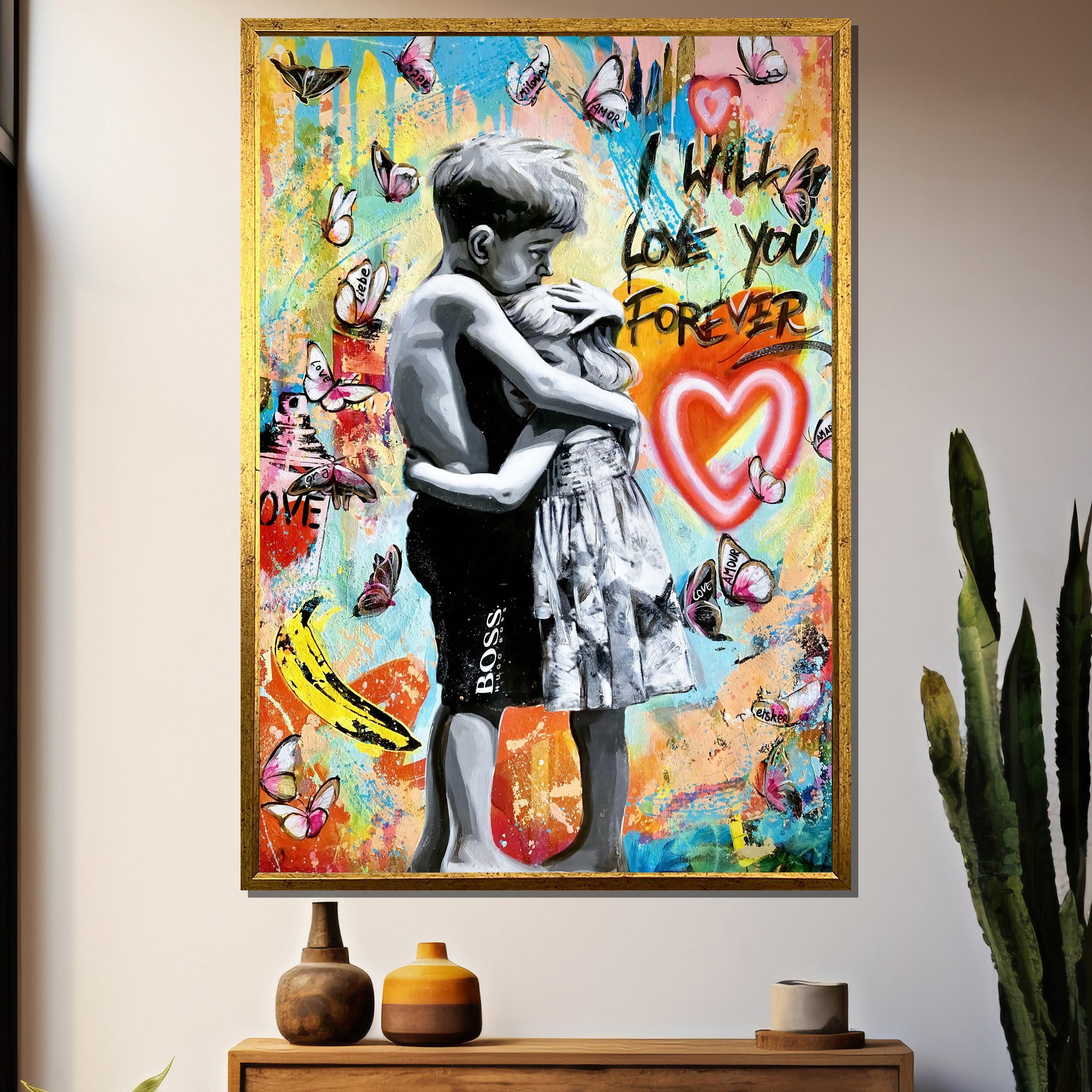 I Will Love You Forever Canvas Print – Romantic Wall Art - Etsy