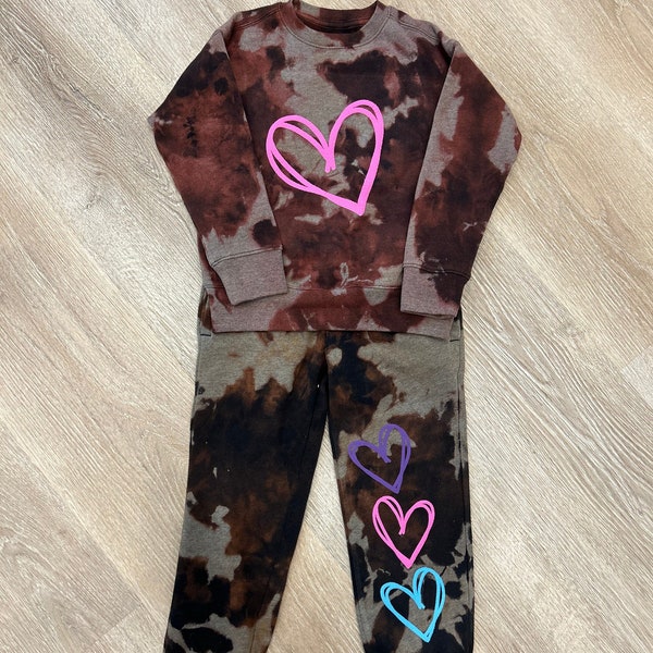 Bleach tie-dye toddler/girl outfit