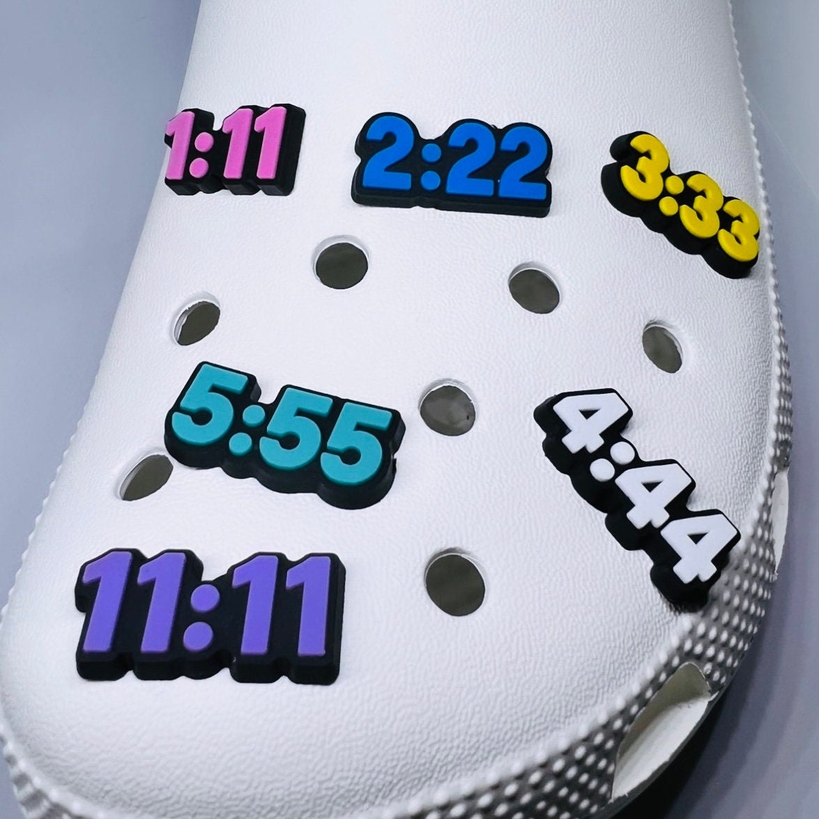 Angel Numbers Croc Charms Cool Croc Jibbitz Inspirational Croc Jibbitz Kids Shoe Decor for Crocs Charms Lucky Numbers Croc Charms Etsy