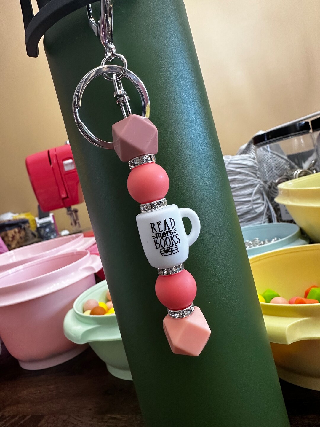 Coffee Mug Keychain, Bag, or Water Bottle Charm - Etsy