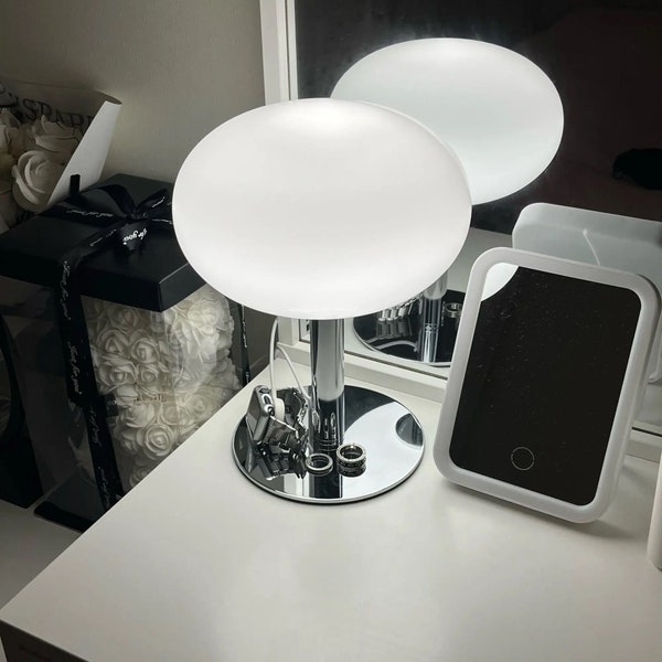 Lampe de chevet chambre Lollipop lampe de table décorative post-moderne bauhaus minimaliste bureau nordique rétro lampe en verre