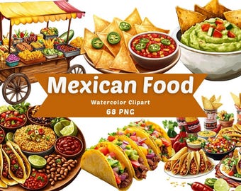 Clipart de comida mexicana | Pacote PNG | Champanhe | Download digital | Arte em aquarela | Bebida PNG | Bebida comemorativa | Bebida de casamento