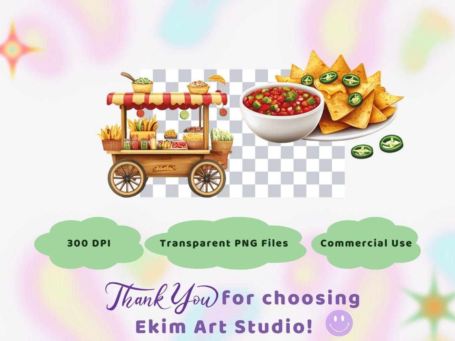 Mexican Food Clipart | PNG Bundle | Champagne | Digital Download ...