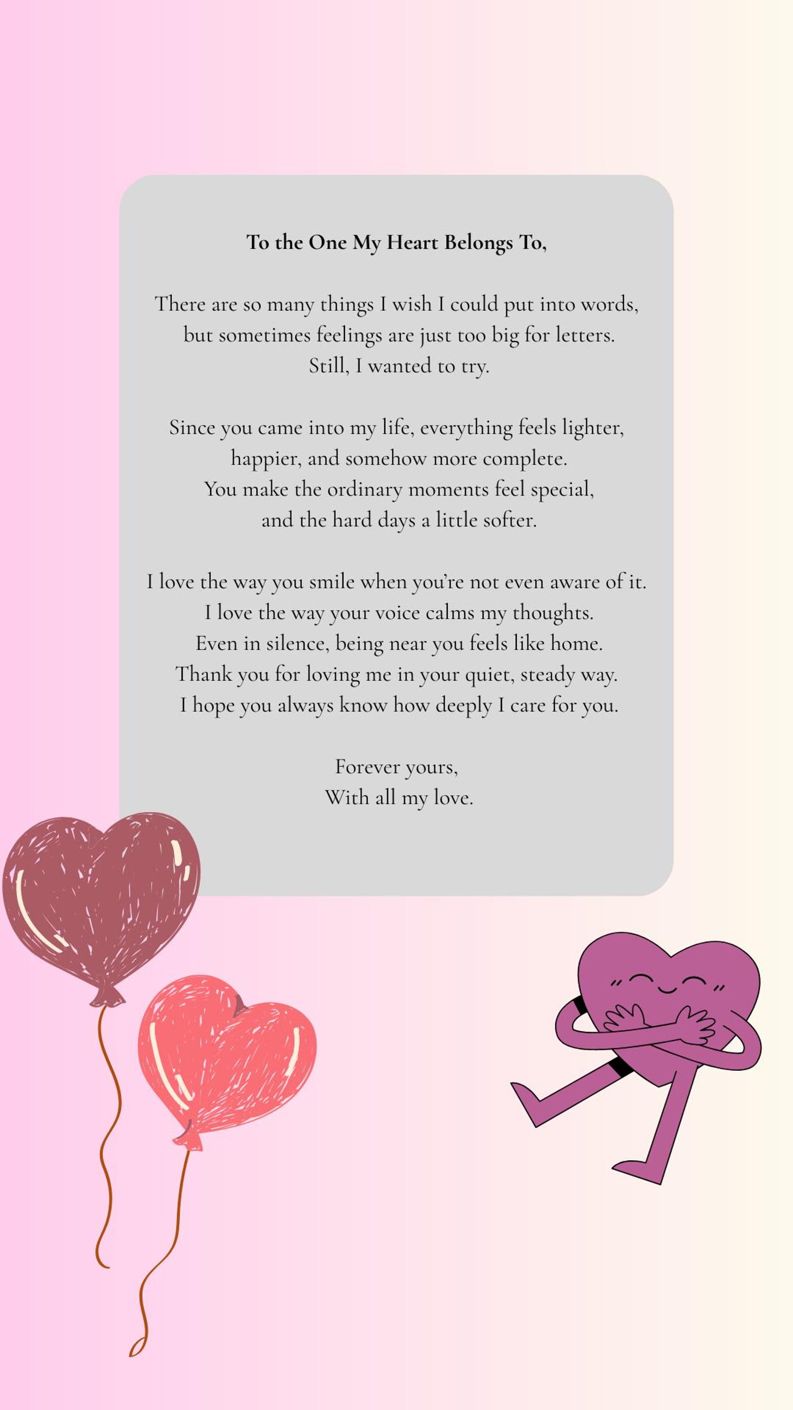 Animated Love Letter I Editable Canva Template | Digital Video Card ...