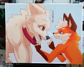 Boop! Print | Fox and Wolf | Furry