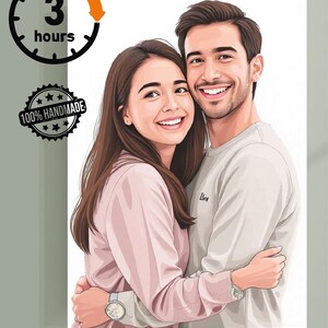 Tolle Geschenkidee anpassbare digitale Karte, digitaler Porträtdruck, Familienporträt-Illustration, gesichtsloses Porträt-kundenspezifisches, personalisiertes Geschenk