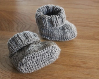 Baby socks, baby wool hat, wool socks, knitted socks