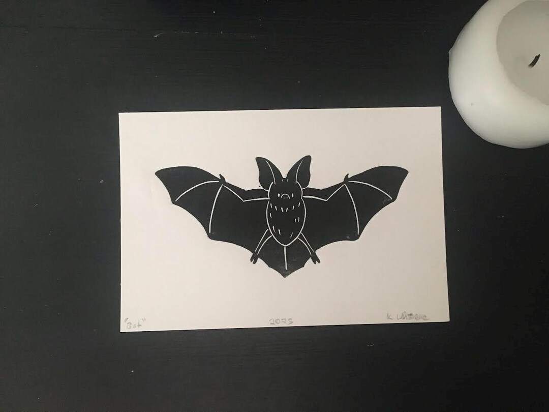Bat Print - Etsy