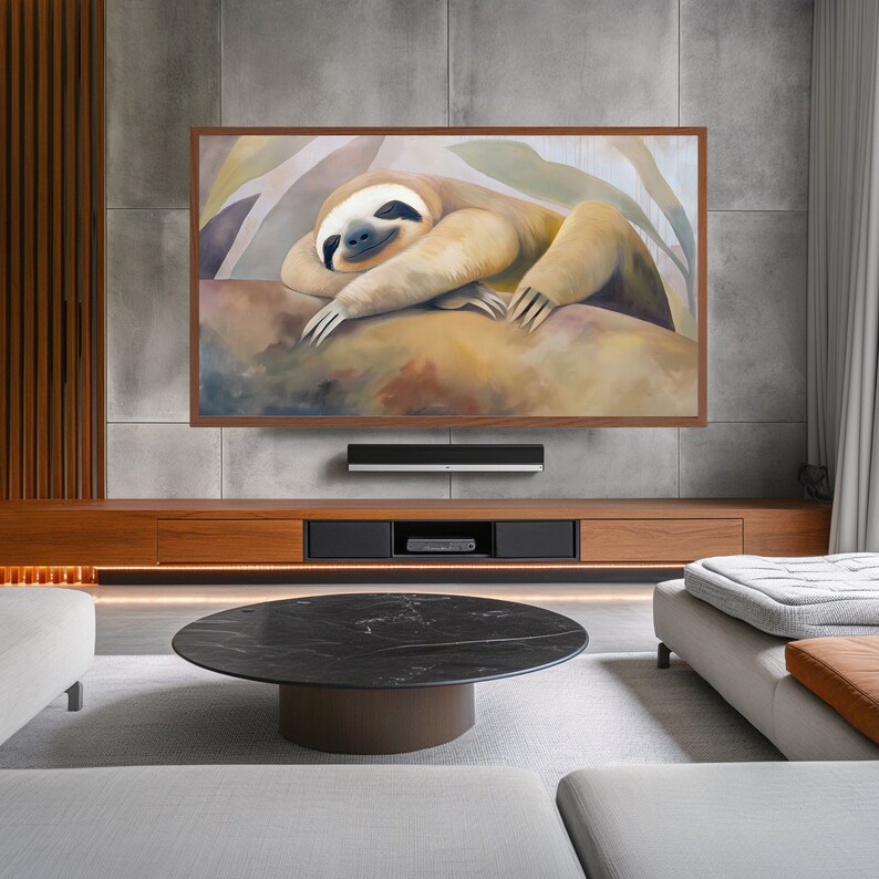 Frame TV Gallery of 15 Sloth With an Eclectic & Whimsical Vibe to Your