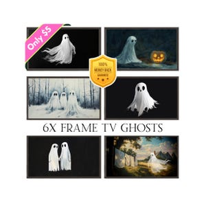 Frame TV Art Halloween Gallery for Digital Download Halloween Samsung TV, Gallery Wall Fall TV Frame, Modern Original Ghost Set, Smart tv