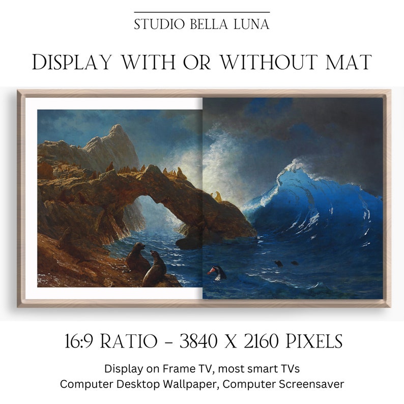 Frame TV Art Gallery of National Parks Nature Historical Vintage