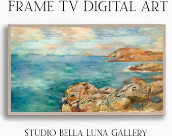 Samsung Frame TV Famous Artist Gallery, Renoir Frame TV Digital Art Download, Big Screen TV Art for display 16:9, 3840 x 2160 digital art