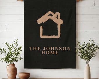 Benutzerdefinierte Hausname Decke, personalisierte Housewarming Geschenk, Makler Abschluss Geschenk für neue Hausbesitzer oder Familie
